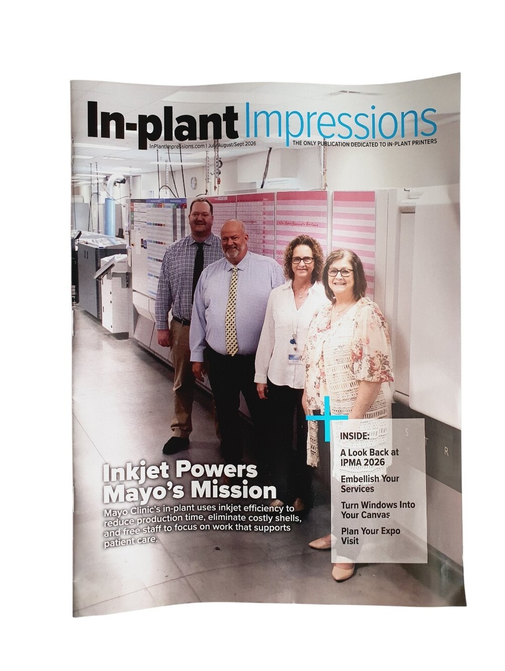 In-Plant Impressions Magazine, July/Aug/Sep, 2026 - Inkjet Powers Mayo's Mission